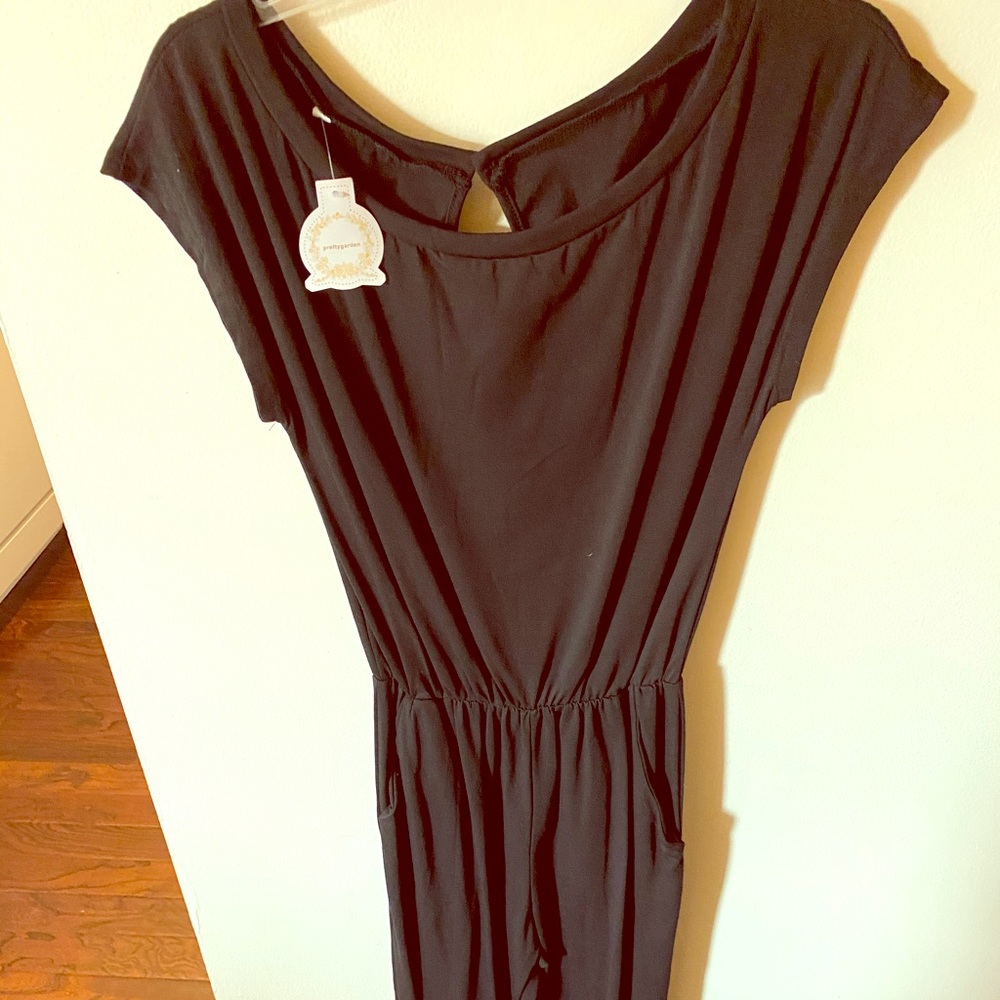 Basic black everyday jumpsuit